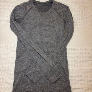 Gray Long Sleeve Top - Lululemon Swiftly